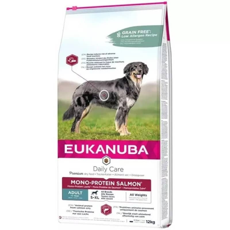 EUKANUBA DOG MONOPROTEIN SALMON sausā barība suņiem Lasis 2.3kg
